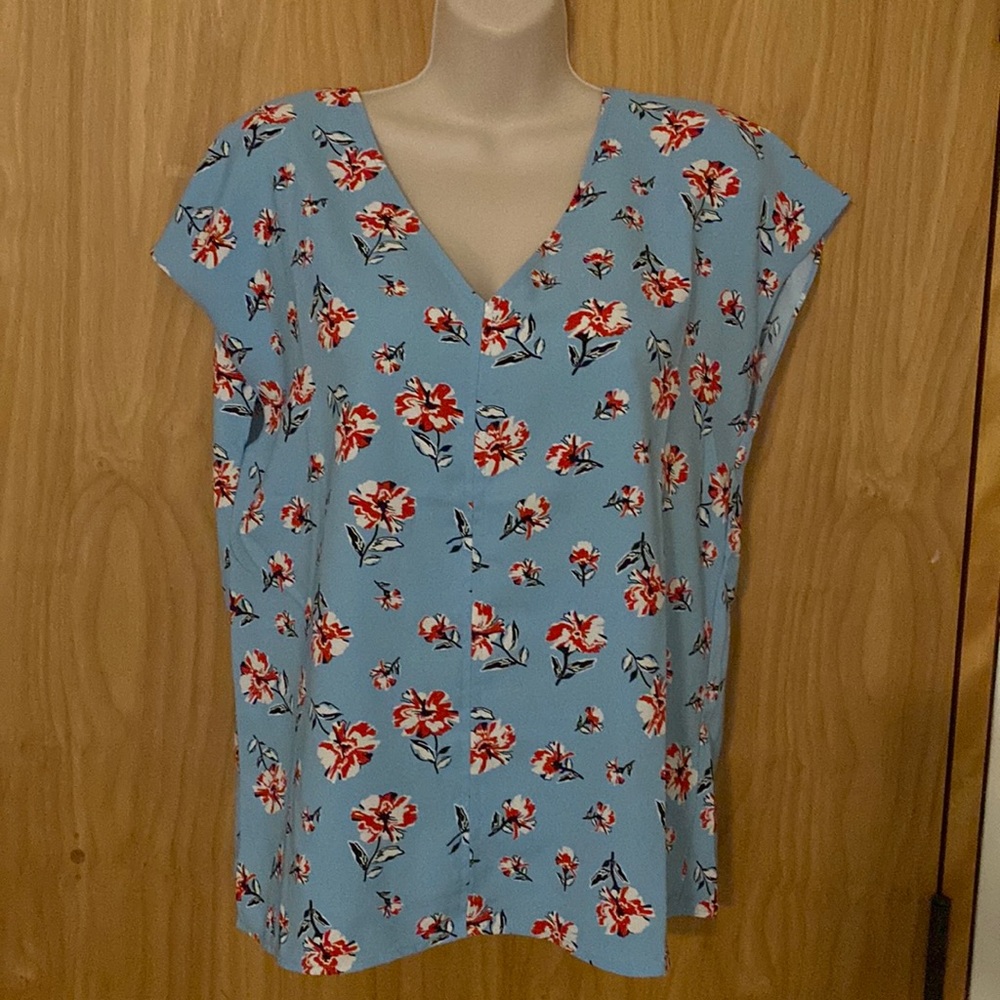 Hilary Radley floral blouse S